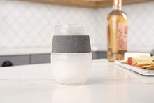 Load image into Gallery viewer, HOST Freeze Cooling Cup, Set of 2 Double Wall Insulated Freezer Chilling Tumbler with Gel, Glasses for Red and White Wine, 8.5 oz, Grey