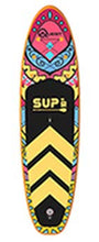 Load image into Gallery viewer, Super Deluxe Best Inflatable Stand-Up Paddle Board (Doodle Design) Inflated Size at 320x81x15cm, Inner Rail Layer for an Extra airtight Seal, Composite Coating with a Heavy-Duty PVC Layer