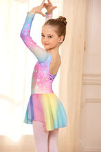 Load image into Gallery viewer, Boyoo Girl's Ballet Dance Dress Long Sleeve Leotard With Skirt Gymnastics Ballerina Tutu for 3-11 Years