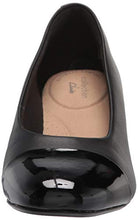 Load image into Gallery viewer, Clarks Women's Marilyn Sara Pump, Black Leather/Synthetic Combination, 8.5