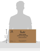 Load image into Gallery viewer, Amazon Brand - Presto! Flex-a-Size Paper Towels, Huge Roll, 12 Count = 30 Regular Rolls