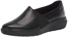 Load image into Gallery viewer, Clarks Women's Kayleigh Step Loafer, Black Interest Suede Combi, 7.5