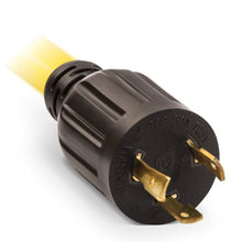 Load image into Gallery viewer, Champion Power Equipment 48034 25 ft. 30A 125V Generator Power 3750 Watts (L5-30P to Three 5-15R) Extension Cord, yellow
