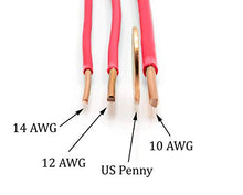 Load image into Gallery viewer, Red THHN Wire - 12 AWG - 50 Feet - Solid Copper Grounding Wire, Proudly Made in America - Ground Protection Satellite Dish Off-Air TV Signal - UV Jacketed Antenna Electrical Shock