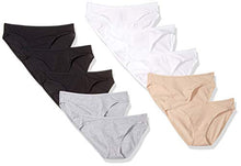 Load image into Gallery viewer, Amazon Essentials Women's Cotton Stretch Bikini Panty, 10 Pack Neutral Assorted, Small