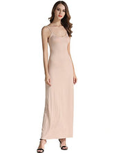 Load image into Gallery viewer, VETIOR Women Slip Dress Womens Nightgown Adjustable Spaghetti Straps Medium Nude