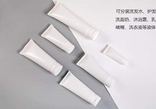 Load image into Gallery viewer, 12 PCS 100ML 3.4OZ White Plastic Soft Squeeze Hose Bottle Cosmetic Facial Care Tolietry Packing Vial Container with Flip Cap Cream Lotion Sample Dispense Tube for Travel Home Use