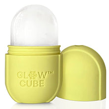 Load image into Gallery viewer, Glow Cube Ice Roller For Face Eyes and Neck To Brighten Skin & Enhance Your Natural Glow/Reusable Facial Treatment to Tighten & Tone Skin & De-Puff The Eye Area (Yellow)