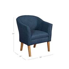 Load image into Gallery viewer, HomePop Chunky Textured Accent Chair, Blue