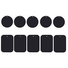 Load image into Gallery viewer, Phone Magnet Sticker, Uuustar 10PACK Metal Plates with Full Adhesive for Magnetic Car Mount Phone Holder (10PACK)