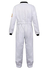 Load image into Gallery viewer, Haorugut Astronaut Spaceman Costume for Mens Space Explorer Jumpsuit Flight Suit Adults Astronaut Cosplay Costumes White S