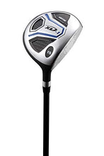 Load image into Gallery viewer, Aspire XD1 Men's Complete Golf Clubs Package Set Includes Titanium Driver, S.S. Fairway, S.S. Hybrid, S.S. 6-PW Irons, Putter, Bag, 3 H/C's Right Hand - Blue - Choose Size! (Regular Size, Right Hand)
