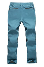 Load image into Gallery viewer, Gash Hao Mens Snow Ski Waterproof Softshell Snowboard Pants Outdoor Hiking Fleece Lined Zipper Bottom Leg (180navy, 32W x 32L)