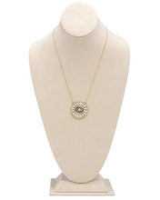 Load image into Gallery viewer, RACHEL Rachel Roy Evil Eye Sun Disc Protection Pendant Necklace for Women Fashion Jewelry