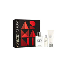 Load image into Gallery viewer, Armani Acqua Di Gio for Men 3 Piece Gift Set, 6.4 Ounce (3.4 Eau De Toilette Spray + 2.5 All Over Body Shampoo + 0.5 Eau De Toilette Spray)