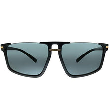 Load image into Gallery viewer, Versace Greca Aegis VE 4363 GB1/87 Black Plastic Square Sunglasses Grey Lens