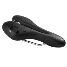 Load image into Gallery viewer, ZHIQIU Comfortable Bike Saddle Mountain Bicycle Seat Profession Road MTB Bike Seat Outdoor Or Indoor Cycling Cushion Pad (Black/Black)