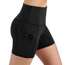 Load image into Gallery viewer, Lounge Sets for Women Shorts Summer,Yoga Pants High Waist Workout Yoga Running Compression Exercise Shorts Side Pockets 3 Pcs (Small)