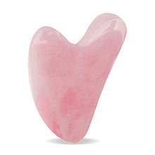 Load image into Gallery viewer, DEAYOKA Rose Quartz Gua Sha Tool - Asian Beauty Secret, for Facial Microcirculation/Removes Toxins/Prevents Wrinkles/Boost Radiance of Complexion - 100% Authentic & Genuine Rose Quartz