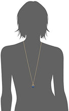 Load image into Gallery viewer, 1928 Jewelry 14k Gold-Dipped Semi-Precious Blue Lapis Egg Pendant Necklace, 30"