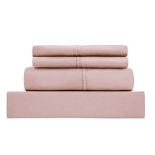Load image into Gallery viewer, Bed Sheet Set 4 Pieces Brushed Microfiber Luxury with Soft Bedding Fade and Stain Resistant Queen, Blush Pink