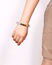 Load image into Gallery viewer, XHUUU Five Elements with Drusy Quartz Raw Amethyst Crystal Bracelet for Women Healing Crystals Beads for Bracelets Adjustable Meditation Accessories