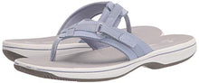 Load image into Gallery viewer, Clarks Women's Breeze Sea Flip-Flop, Lavender Synthetic, 9