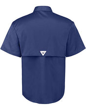 Load image into Gallery viewer, Alimens & Gentle Short Sleeve Outdoor UPF 40+ Breathable Quick Dry Wicking Fabric Fishing Shirt, Blue, X-Large