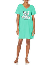 Load image into Gallery viewer, Smart & Sexy Women's V-Neck Oversized Sleep Shirt, Edward Green Let's Skip Today, 3X
