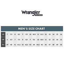 Load image into Gallery viewer, Wrangler Footwear Rugged Wedge Oxfords - Men’s Casual Dress Shoes Featuring Moc Toe Profile, Full-Grain Leathers, Air-Mesh Inner Lining, and Blown Rubber Wedge Soles - Clay/Dark Brown, 13 M