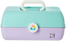 Load image into Gallery viewer, Caboodles On-The-Go Girl Sea foam Lid & Lavender Base Vintage Case, 1 Lb