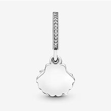 Load image into Gallery viewer, Pandora Jewelry Starfish and Sea Shell Dangle Cubic Zirconia Charm in Sterling Silver