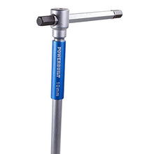 Load image into Gallery viewer, Powerbuilt 8 Pc Metric T-Handle Hex Allen Key Wrench Set w/ Speed Sleeves for Fast Spinning Action, Sliding Top Handle for “T” or “L” Shape, Long Shafts, Storage Rack, Auto, Bicycle, Moto - 941645