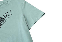 Load image into Gallery viewer, Women Sunflower T Shirt Short Sleeve Cute Graphic Tee Casual Summer Flower Shirts Tops