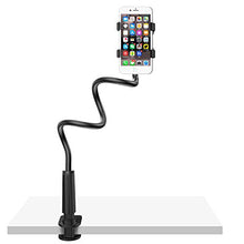 Load image into Gallery viewer, Gooseneck Cell Phone Holder Bed, Lazy Bracket, Universal Mobile Phone Clip Stand, Flexible Long Arm Rotating Mount for for Bed, Office, Kitchen, iPhone, pad, Watching Movies