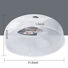 Load image into Gallery viewer, Microwave Splatter Cover, Microwave Cover for Food, Large Microwave Plate Cover Guard Lid with Steam Vents Keeps Microwave Oven Clean, 11.5 Inch BPA Free & Dishwasher Safe-Grey
