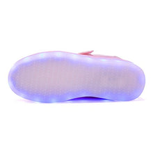 Load image into Gallery viewer, Voovix Kids LED Light Up Shoes Shiny Low-Top Sneakers for Boys and Girls Child Unisex(Pink01,29)