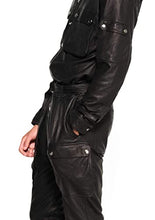 Load image into Gallery viewer, Leather Cargo Jumpsuit