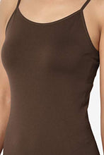Load image into Gallery viewer, TheMogan Women's Adjustable Strap Long Cami Full Slip Under Dress Brown S/M