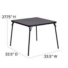 Load image into Gallery viewer, Flash Furniture Kids Black 3 Piece Folding Table and Chair Set
