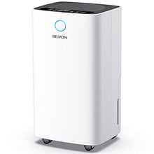 Load image into Gallery viewer, SEAVON 30 Pint 2,000 Sq. Ft Dehumidifiers for Home and Basements, Whole House Dehumidifier with Auto Shut-off, with Drain Hose for Auto Drainage and Water Tank for Manual Drainage, Intelligent Humidity Control, Ideal for Large Room