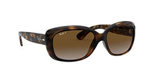Load image into Gallery viewer, Ray-Ban Women's RB4101 Jackie Ohh Sunglasses, Light Havana/Polarized Brown Gradient, 58 mm