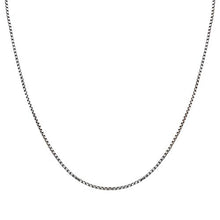 Load image into Gallery viewer, LoveBling 10K White Gold 1.5mm Open Hollow Venetian Box Chain Necklace (24")