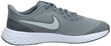 Load image into Gallery viewer, Nike Unisex-Kid's Revolution 5 Grade School Running Shoe, Cool Grey/Pure Platinum-Dark Grey, 6.5Y Regular US Big Kid