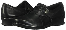 Load image into Gallery viewer, Clarks Women's Hope Roxanne Loafer, Black Leather, 9 M US