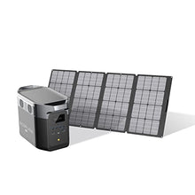 Load image into Gallery viewer, EF ECOFLOW Delta Max (2000) Solar Generator 2016Wh with 160W Solar Panel, 6 X 2400W (5000W Surge) AC Outlets, Portable Power Station for Home Backup Outdoors Camping RV Emergency