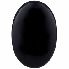 Load image into Gallery viewer, rockcloud Oval Worry Stones,Palm Pocket Energy Stone,Healing Crystal with Velvet Bag,Black Obsidian