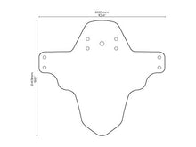 Load image into Gallery viewer, All Mountain Style AMSMG1ORBK Front Mudguard – Protects You and Your Bike from Waste and Dirt, Orange/Black