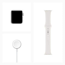 Load image into Gallery viewer, Apple Watch Series 3 (GPS, 38mm) - Silver Aluminum Case with White Sport Band
