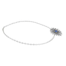 Load image into Gallery viewer, NOVICA Lapis lazuli .925 Sterling Silver Pendant Necklace, 17.75' 'Mexican Sun'